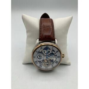 Earnshaw Automatic Movement 8006 Men's Watch, about 42mm-Gold/Brown
